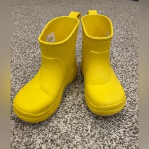Yellow Kids Rain Boots